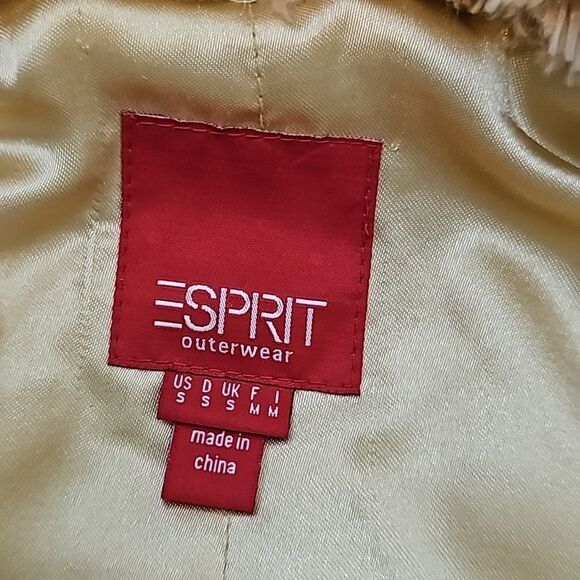 - Esprit vintage faux Shearling jacket size S - Picture 8 of 9